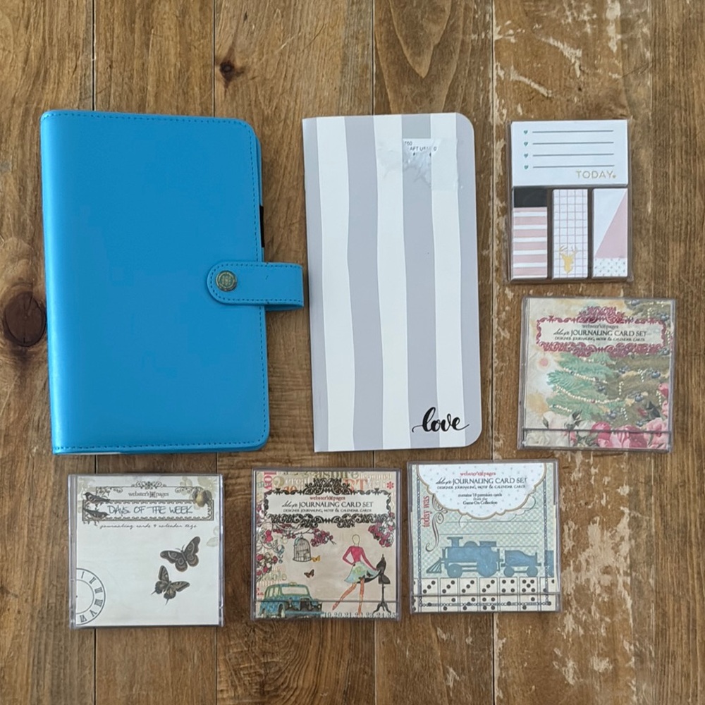 Webster Pages Blue Journal and Stationery Set